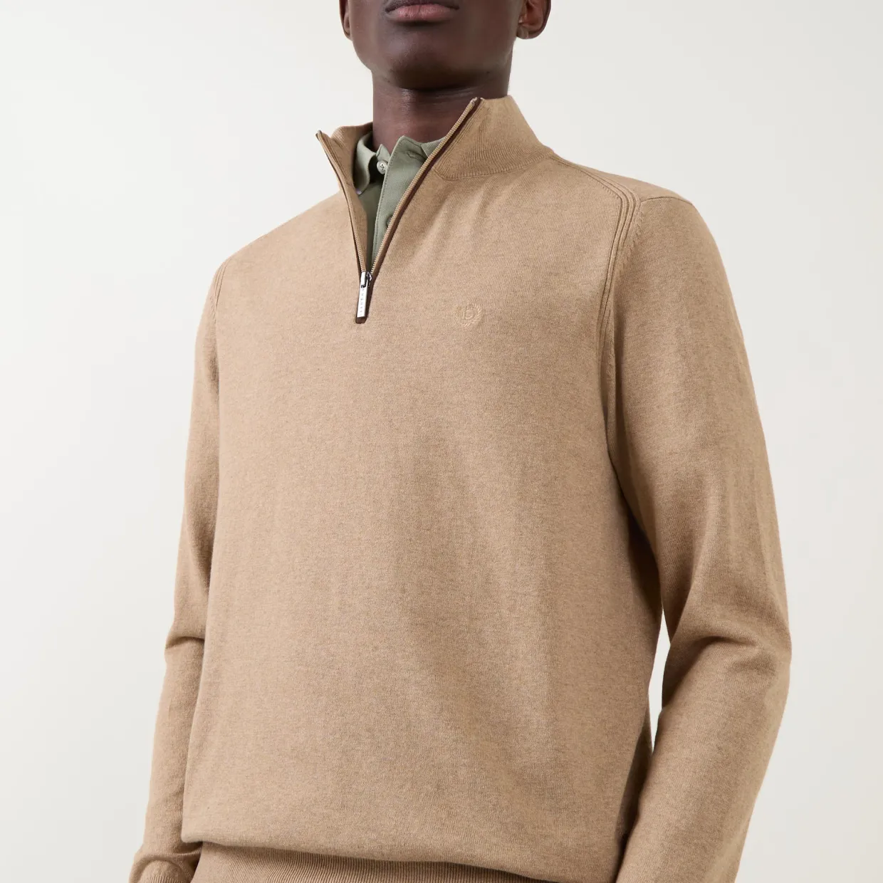 Logo Half-Zip Sweater