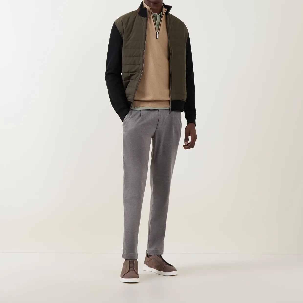 Logo Half-Zip Sweater