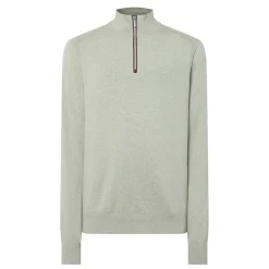 Fashion BUGATTI Logo Half-Zip Sweater