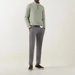 Fashion BUGATTI Logo Half-Zip Sweater