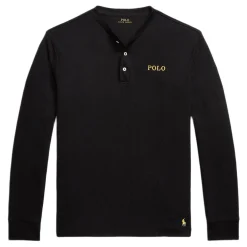 Clearance POLO RALPH LAUREN Logo Henley Long-Sleeved Lounge Top