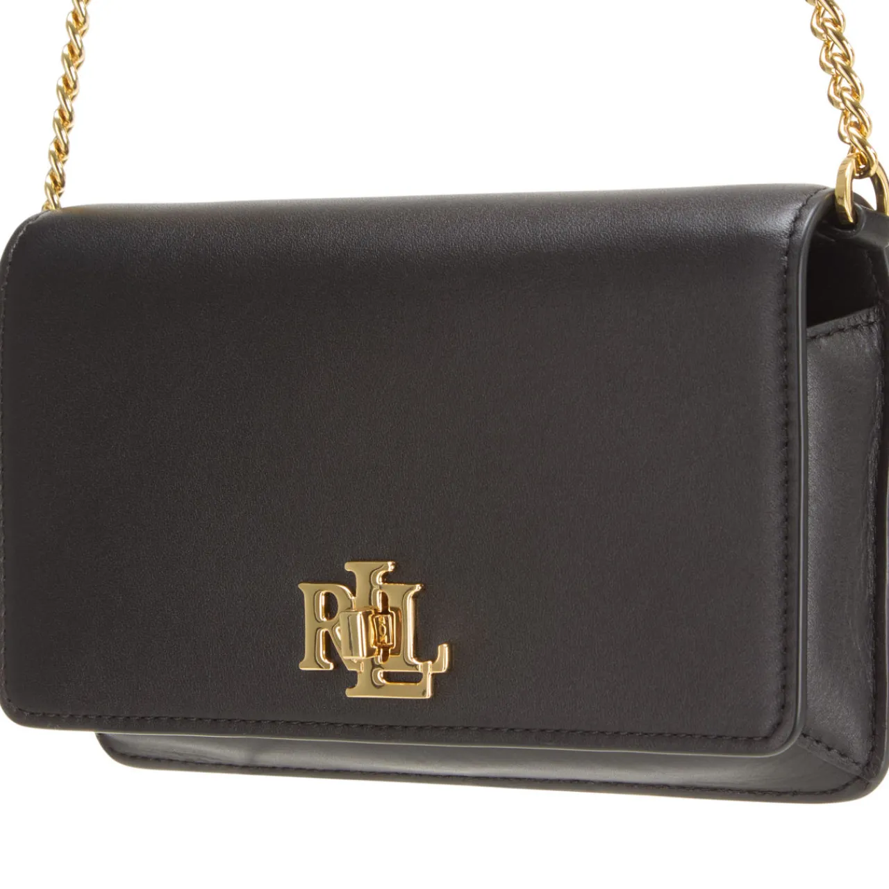 Discount LAUREN Logo Leather Chain Wallet