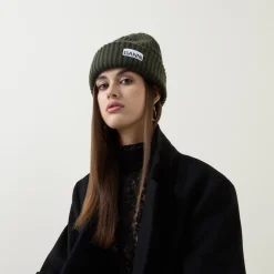 Logo Ribbed Beanie Hat