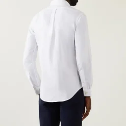 Logo Slim Fit Garment-Dyed Shirt