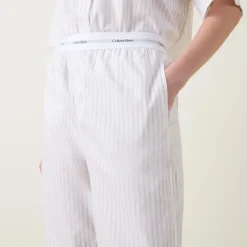 Logo Striped Oversized Pyjama Bottoms