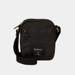 New BARBOUR Logo Waxed Crossbody Bag
