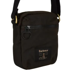 New BARBOUR Logo Waxed Crossbody Bag