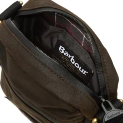 New BARBOUR Logo Waxed Crossbody Bag