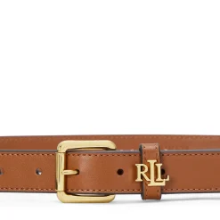 Clearance LAUREN Logo-Keeper Leather Belt