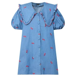Hot SISTER JANE Lola  Denim Mini Dress