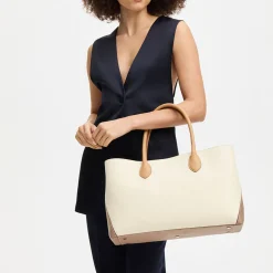 London Grained Leather Tote Bag