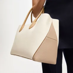 London Grained Leather Tote Bag