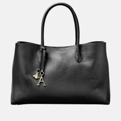 London Grained Leather Tote Bag