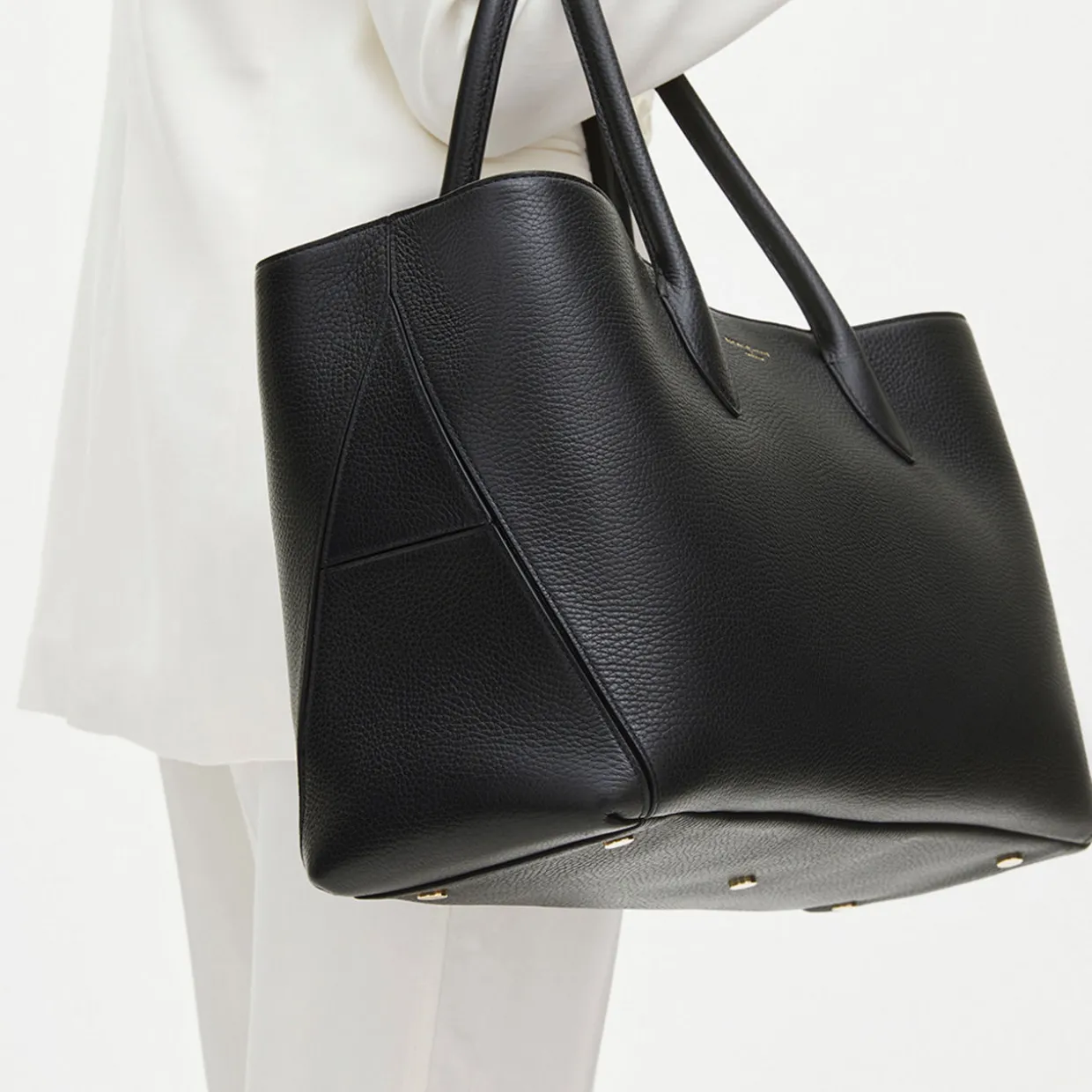 London Grained Leather Tote Bag