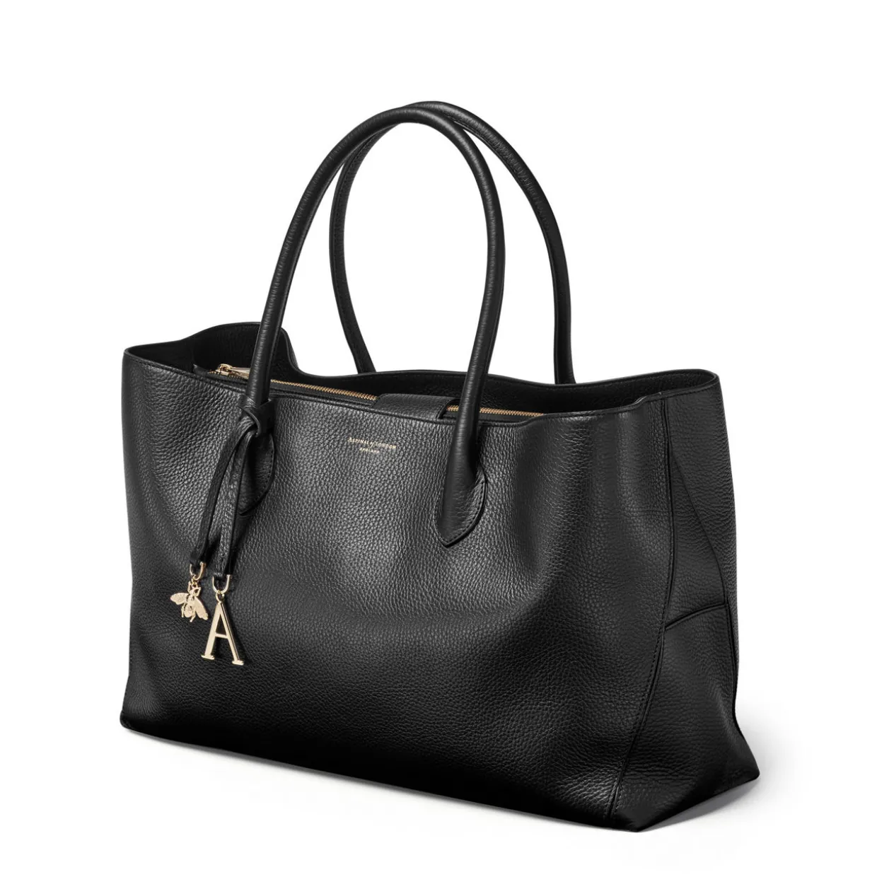 London Grained Leather Tote Bag