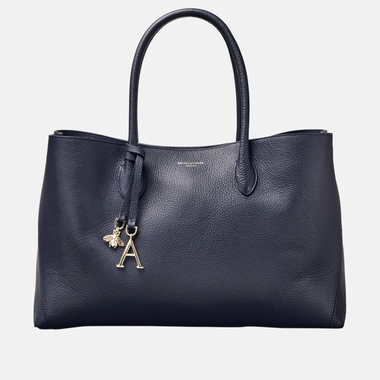 London Grained Leather Tote Bag