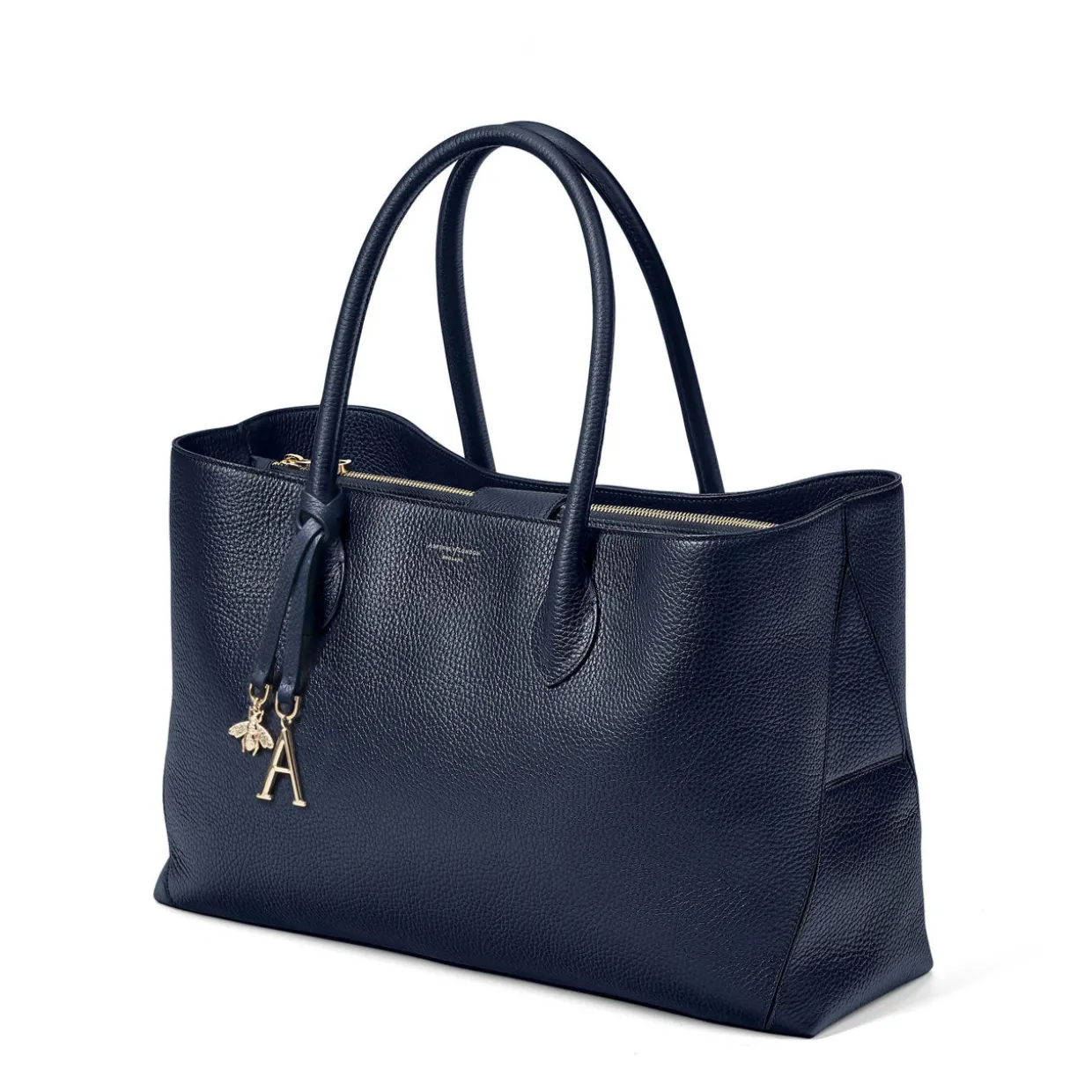 London Grained Leather Tote Bag