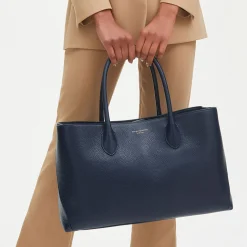 London Grained Leather Tote Bag