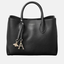 Online ASPINAL OF LONDON London Midi Grained Leather Tote Bag