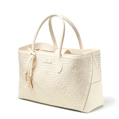 Best ASPINAL OF LONDON London Woven Leather Tote Bag