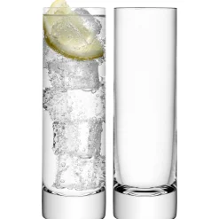 Discount LSA INTERNATIONAL Long Drink Glass 250ml Clear Set of Two