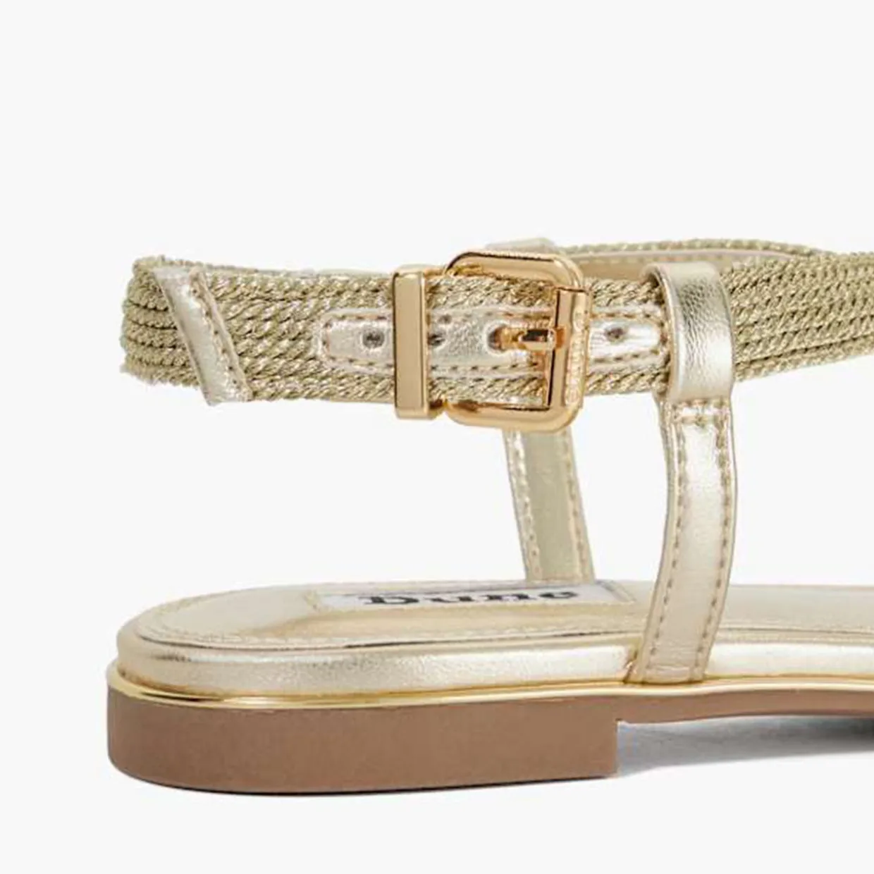 Lope Metallic Flat Sandals