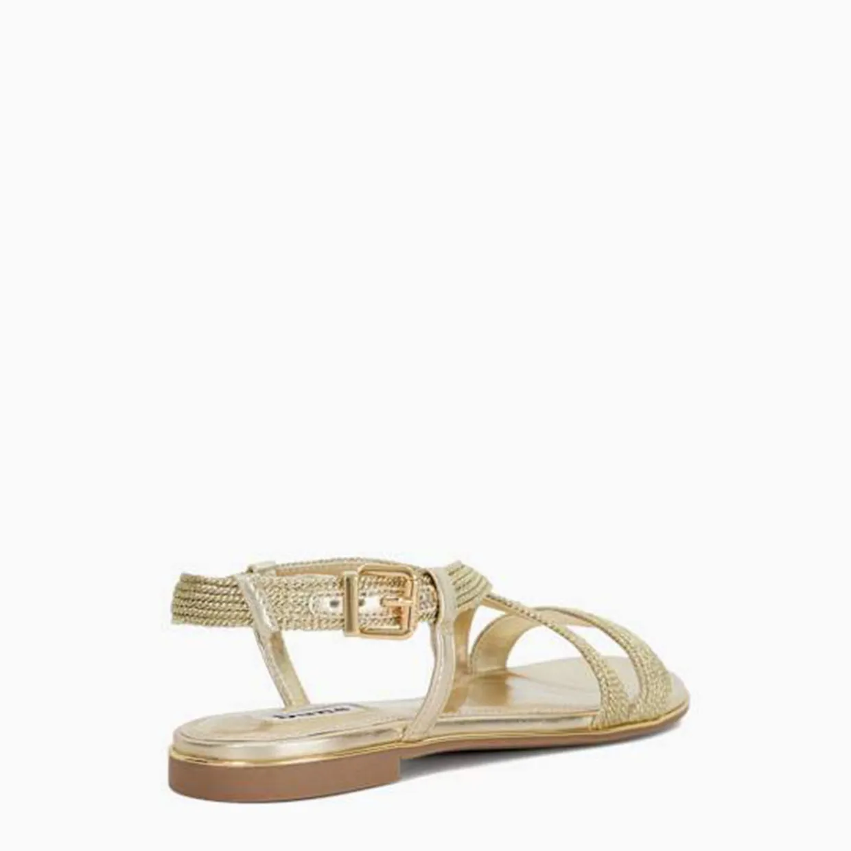 Lope Metallic Flat Sandals