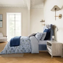 Best BEDECK BELFAST Lorelei Duvet Set Blue/Linen