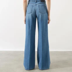 New 7 FOR ALL MANKIND Lotta High-Rise Wide Leg Jeans