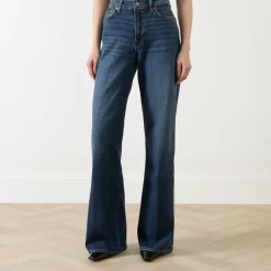Discount 7 FOR ALL MANKIND Lotta High-Rise Wide-Leg Jeans