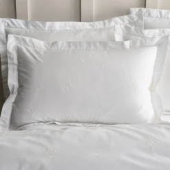 New BIANCA Lottie Embroidery Oxford Pillowcase Pair