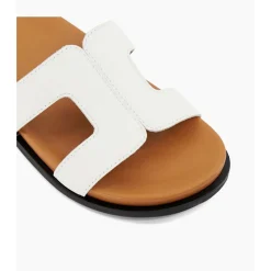 Best DUNE LONDON Loupa Topstitch-Detail Flat Sandals