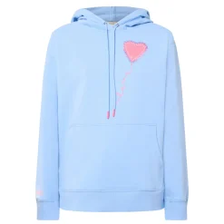 Love Heart Drawstring Hoodie