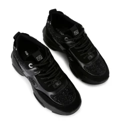 Lucille Embellished Lace-Up Trainers