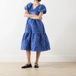 Luna Floral Jacquard Dress