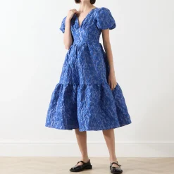 Luna Floral Jacquard Dress