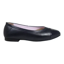 Luna Toe Cap Leather Ballet Flats