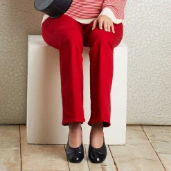 Luna Toe Cap Leather Ballet Flats