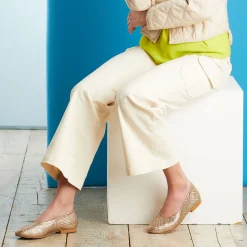 Sale SOLE BLISS Luna Weave Leather Ballet Flats