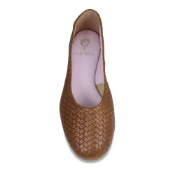 Luna Weave Leather Ballet Flats