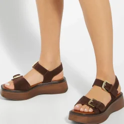 Discount DUNE LONDON Luno Double Strap Flatform Sandals