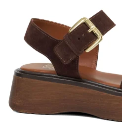 Discount DUNE LONDON Luno Double Strap Flatform Sandals