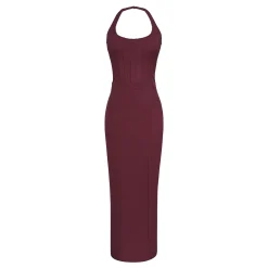 Sale HOUSE OF CB Lusilla Mesh Halter Dress