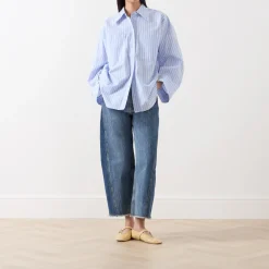 Lynne Double Pocket Striped Shirt