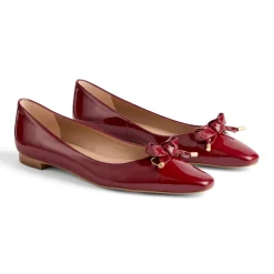 New LK BENNETT Mabel Bow Pointed Toe Flats