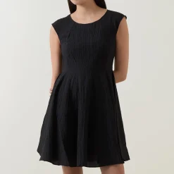 Online SELECTED FEMME Maddie Cap-Sleeve Mini Flared Dress