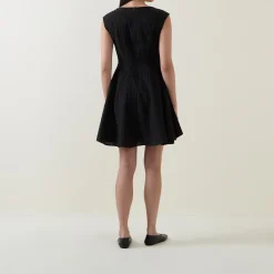 Online SELECTED FEMME Maddie Cap-Sleeve Mini Flared Dress