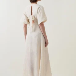 Best SELECTED FEMME Maddie Puff-Sleeve Flared Dress