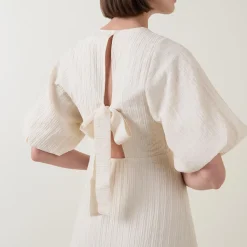 Best SELECTED FEMME Maddie Puff-Sleeve Flared Dress