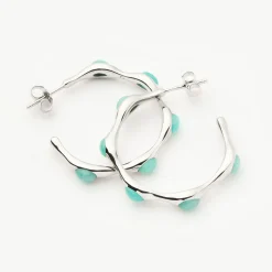 Fashion MISSOMA Magma Gemstone Medium Hoops